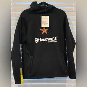 Men's Husqvarna Rockstar Black Hoodie Medium New